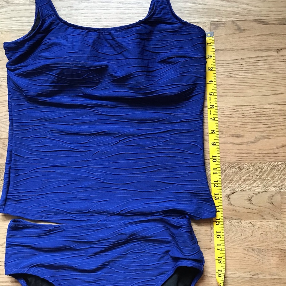 Royal blue Gottex Blue tankini EUC - Picture 4 of 8
